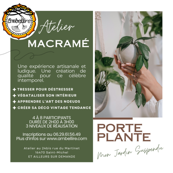 Atelier Macramé | Porte-plante