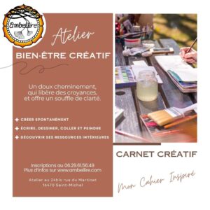 Atelier bien-être créatif | Carnet créatif