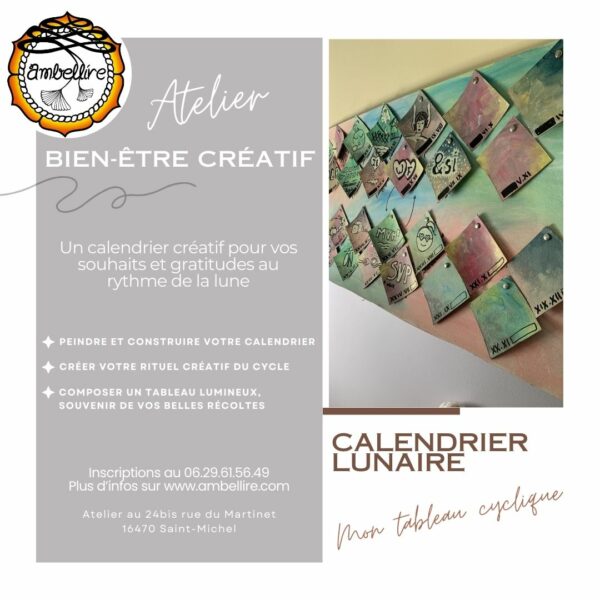 Atelier  bien-être créatif | Calendrier lunaire